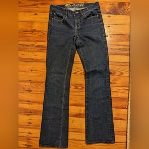 Madewell dark wash bootlegger